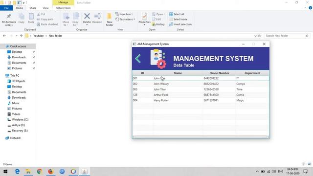 Project #2: AM Management System. a GUI Based Data Manager. смотреть онлайн