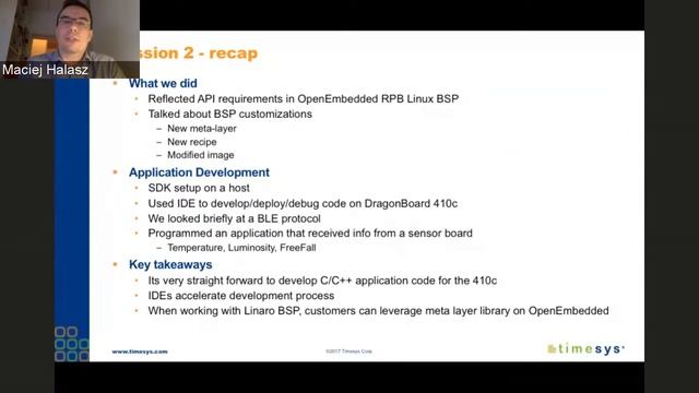 Introduction to Timesys University 4-part webinar Developing using DragonBoard 410c | Episode 79 смотреть онлайн