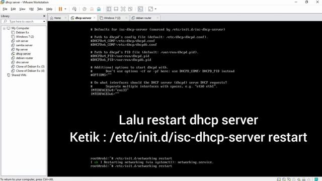 KONFIGURASI DHCP SERVER DI DEBIAN 9 смотреть онлайн