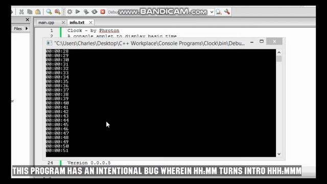C++: Clock/Stopwatch 0.1.0 смотреть онлайн