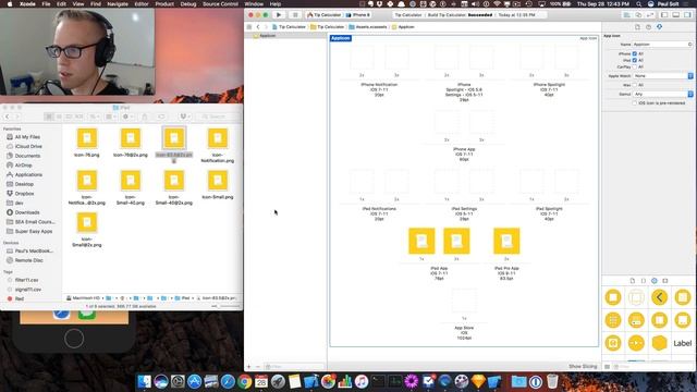 iPhone Apps 101 - How to Add Your iPhone App Icon to Your Xcode 9 Project (11/29) смотреть онлайн