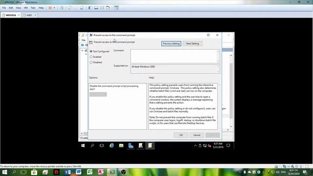 Cấu hình Set Wallpaper và Block CMD, Registry, Task Manager trên Windows Server 2016 - Phần 16 смотреть онлайн