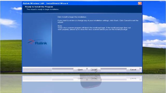 (cw-150ub) Windows XP Software installation and connection смотреть онлайн