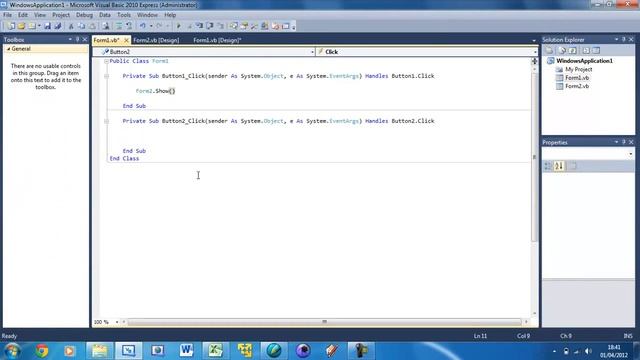 Learn Visual Basic - #10 - More Than One Form смотреть онлайн