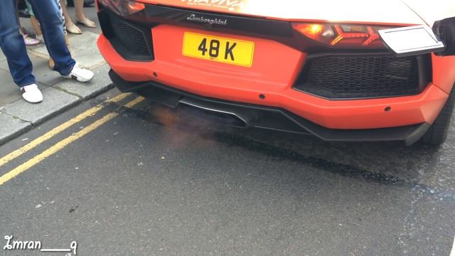 Lamborghini Aventador shooting Flames 12 year old Revving! Gumball3000 смотреть онлайн