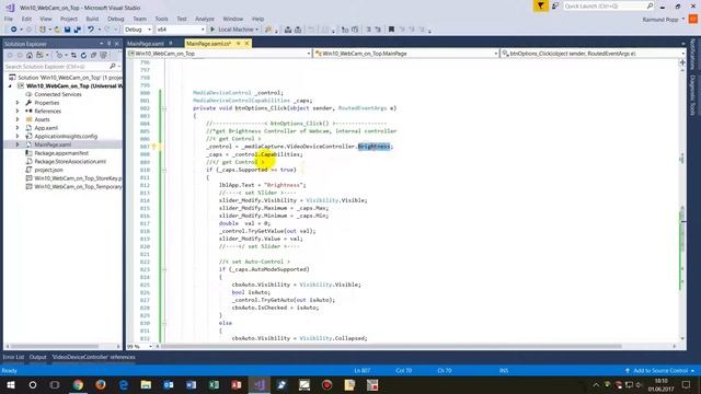 UWP: Change Webcam Brightness, Focus, MediaCapture at Runtime смотреть онлайн