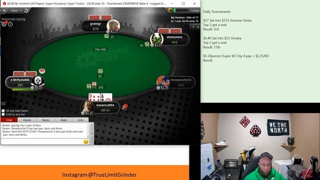 Rise and Grind, Real Money Pokerstars Tournaments смотреть онлайн