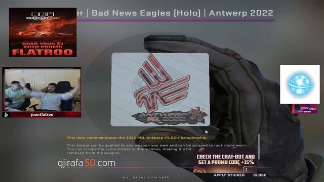 PGL Antwerp 2022 Capsule Case Opening [bNE-Juanflatroo gets his Team-Sticker] смотреть онлайн
