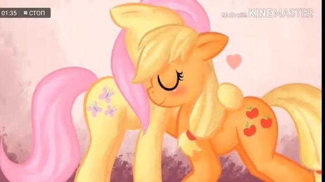 🦋Fluttershy🦋 x 🍎AppleJack 🍏-Tribute 1-your call смотреть онлайн