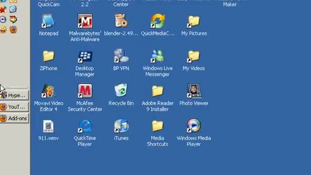 How To Move/Hide TaskBar (Windows XP and Vista) смотреть онлайн