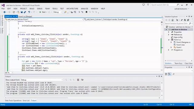 How to Add Items to Listview in C# | Winforms Application смотреть онлайн