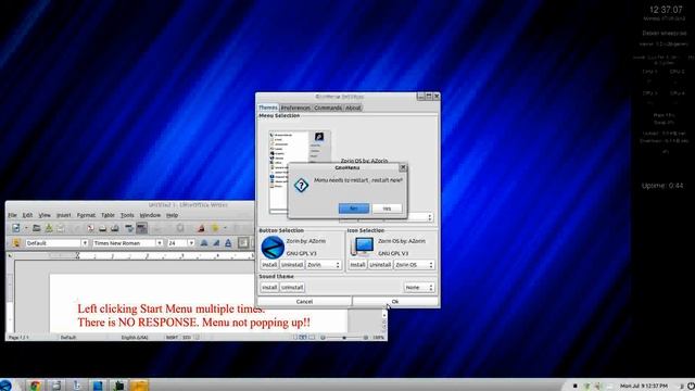 Zorin OS 6 (64-bit) Start Menu BUG смотреть онлайн