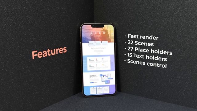 Phone 13 App Promo Mockup | After Effects Template смотреть онлайн