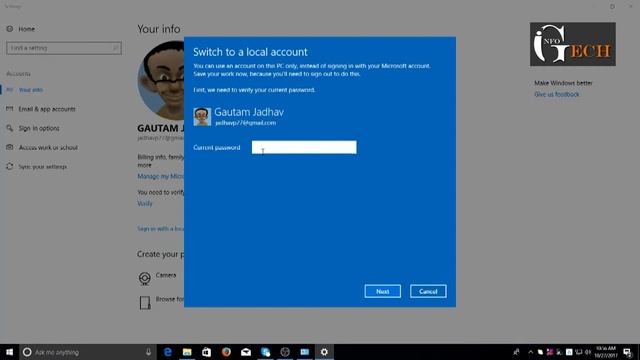 How to Sign out from Microsoft Account on Windows 10 смотреть онлайн