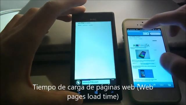 HTC Windows Phone 8X (Windows Phone 8) vs iPhone 5 (iOS 6) смотреть онлайн