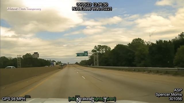 Pursuit Charger I-40/I-55 West Memphis Arkansas State Police Troop D, Traffic Series Ep. 283