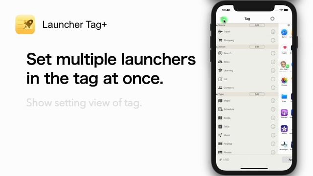 How to add tags to the launchers | Launcher Tag+ for iPhone & iPad смотреть онлайн