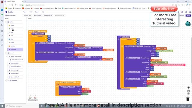 How to use the dynamic component in our Application kodular,appybuilder.(2020) смотреть онлайн