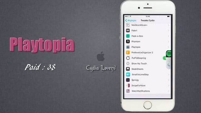 Playtopia - beautiful Music and Tiny Player for iOS - iOS 9/9.3.3 Jailbreak Tweak смотреть онлайн