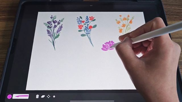 Loose Watercolor Wildflowers in Art Set 4 App смотреть онлайн