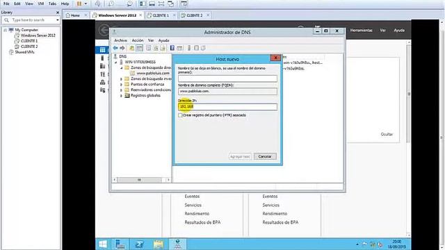 Configuracion Windows server 2012 en maquina virtual (DHCP, DNS, IIS, FTP) смотреть онлайн