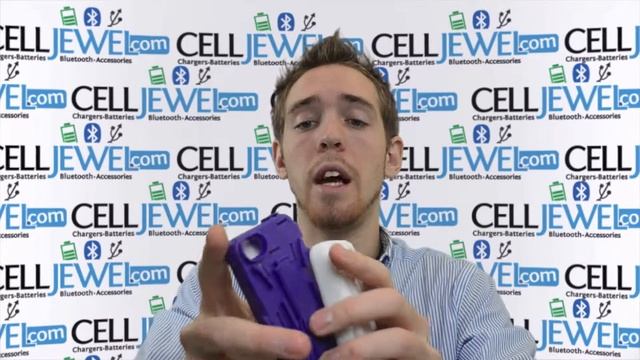 CellJewel.com - iPhone 4/4S Hybrid Case with KickStand White Purple смотреть онлайн