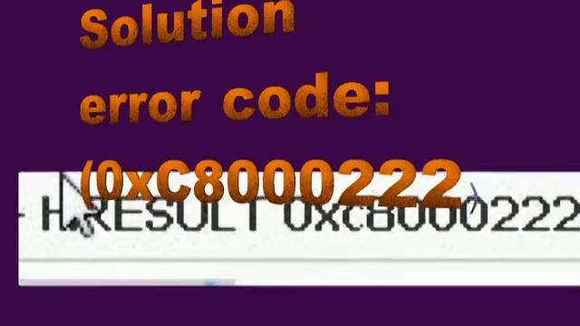 solution to HRESULT 0xc8000222 смотреть онлайн