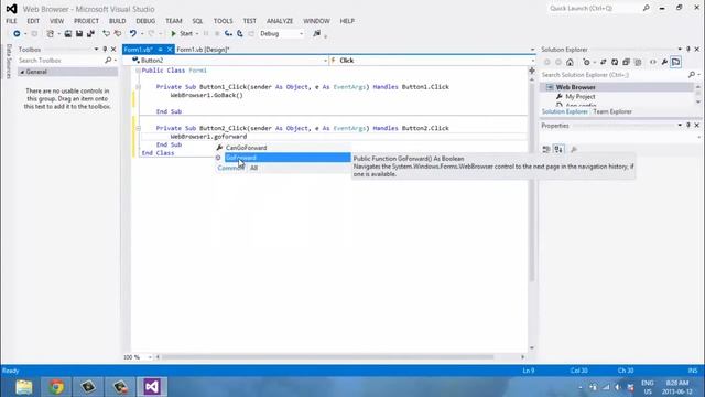 How to Create a Web Browser in Visual Studio смотреть онлайн