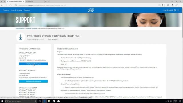 New Desktop Optane Memory Installation 8 16 смотреть онлайн