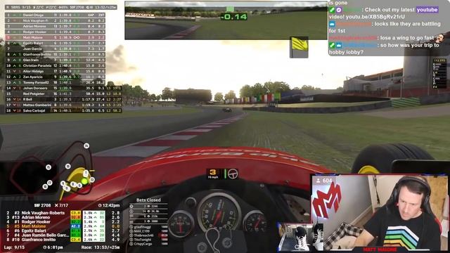 Skip Barber hot action with no wing! смотреть онлайн