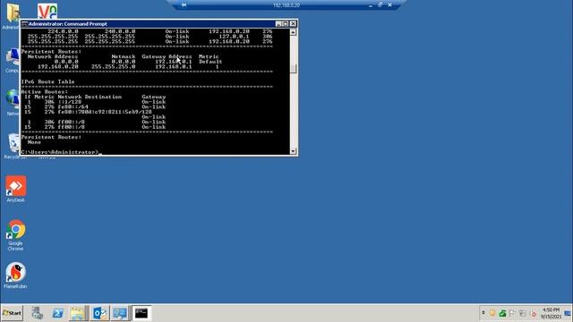 Adding Stating Routes to Windows Server 2008 R2 using CMD смотреть онлайн