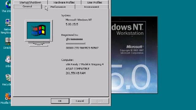 Windows NT Workstation 5.0 Developer Preview Build 1515 смотреть онлайн