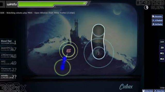 osu! winotu; MitiS - Open Window (feat. Anna Yvette) [Collab] @ replay смотреть онлайн