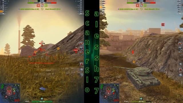 WOT Blitz Type 59 & T-54 Mod. 1 Split Screen смотреть онлайн