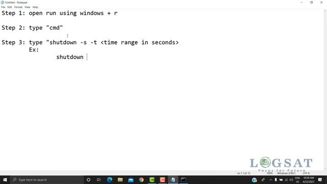 How to shutdown PC Given Time Range using CMD смотреть онлайн