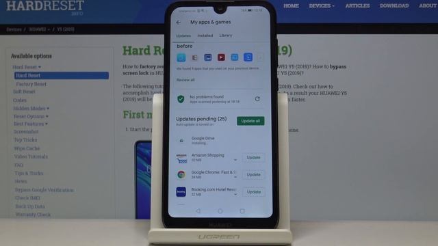 How to Update Applications on Huawei Y5 2019 смотреть онлайн