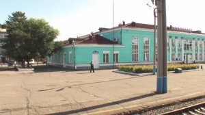 Вид из окна поезда Русские степи Белогорск