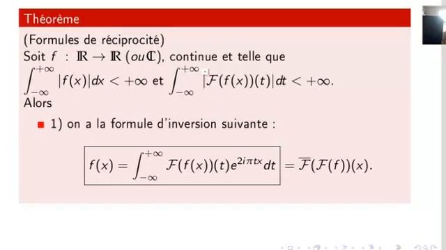 rappel de cours sur la transformée de Fourier смотреть онлайн