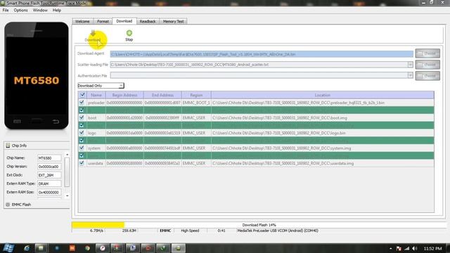 Lenovo Tab 3 Tb3-710i Flashing