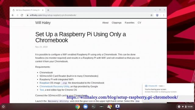 Raspberry Pi Headless setup using a Chromebook смотреть онлайн