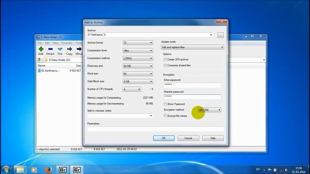 7Zip File Manager Tutorials How to Compress File using 7Zip Compressor смотреть онлайн
