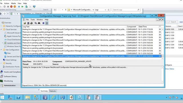 SCCM ConfigMgr 1610 Start of Upgrade process from Console смотреть онлайн