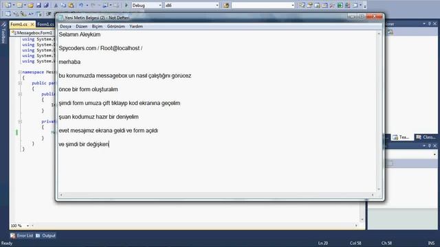 C# Programlama ile Message Box kullanımı смотреть онлайн