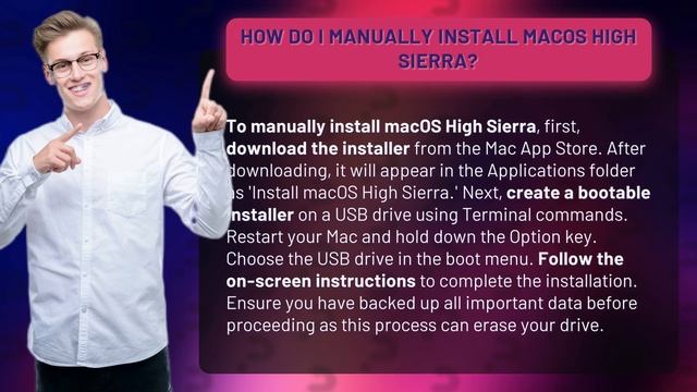 How do I manually install macOS High Sierra? смотреть онлайн