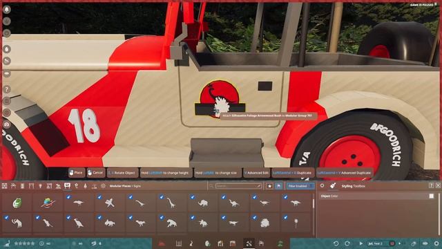JURASSIC PARK JEEP BUILD! Crazy Little Details! | Prehistoric Kingdom Speedbuild смотреть онлайн