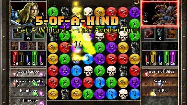 PC Games - Puzzle Quest 2 - Fight with Rat Swarm смотреть онлайн