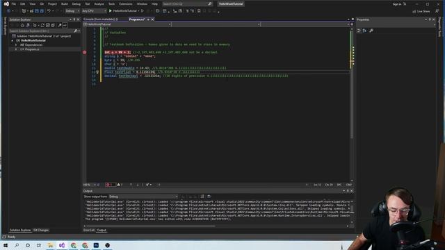 C# Tutorial For Beginners - 2. Variables & Data Types смотреть онлайн