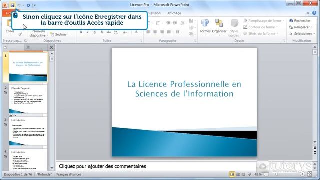 Comment enregistrer une présentation PowerPoint 2010 ? смотреть онлайн