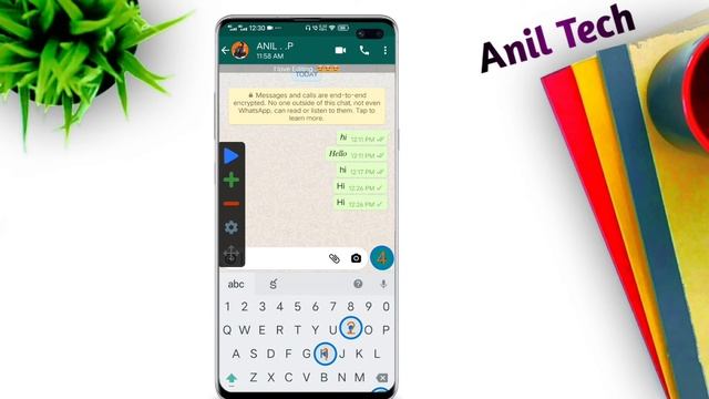 WhatsApp auto Type And Send Repeat text in any android | best auto clicker application in telugu смотреть онлайн