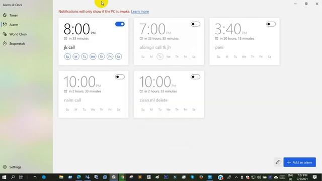 How to Set Alarm in Windows 10 | Windows 10 setup Alarms, Timers, Stopwatch, and Clocks смотреть онлайн